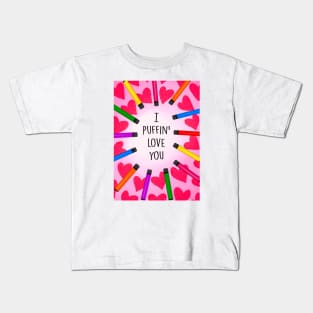 I PUFFIN LOVE YOU Kids T-Shirt